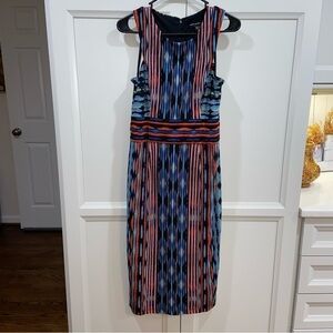 Maggy London Multi Color Sleeveless Dress Size 8